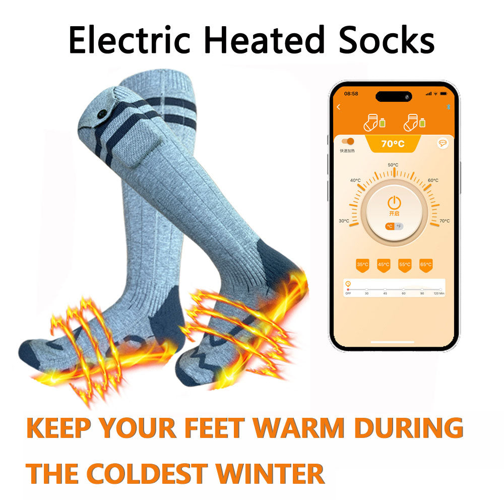 Bluetooth app electric heating warm socks