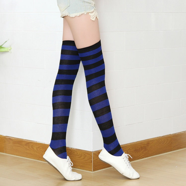 Long trendy knee length soled thigh socks