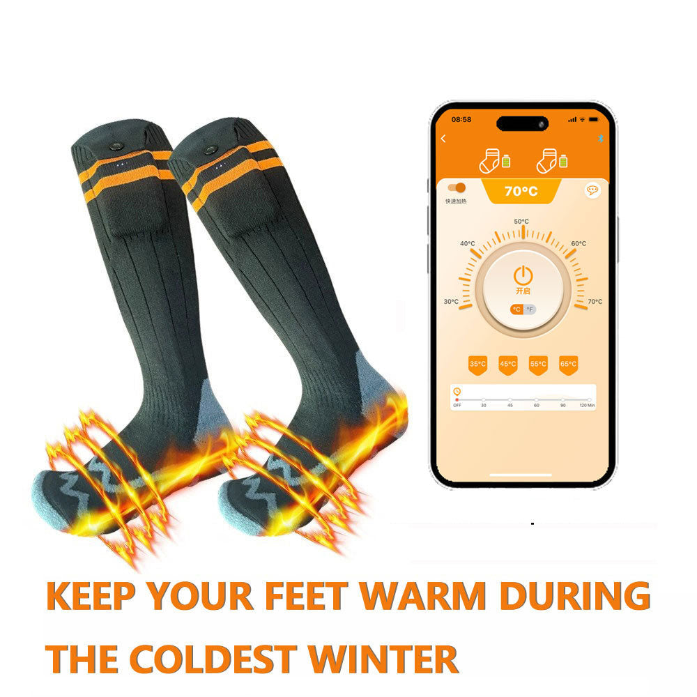 Bluetooth app electric heating warm socks